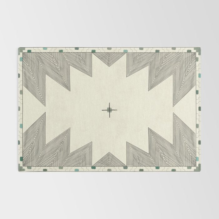 Southwestern Trippy Tile Rug Gallery Image 2