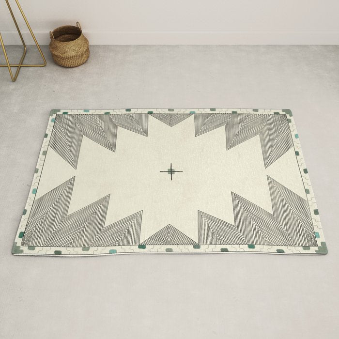 Southwestern Trippy Tile Rug Gallery Image 2