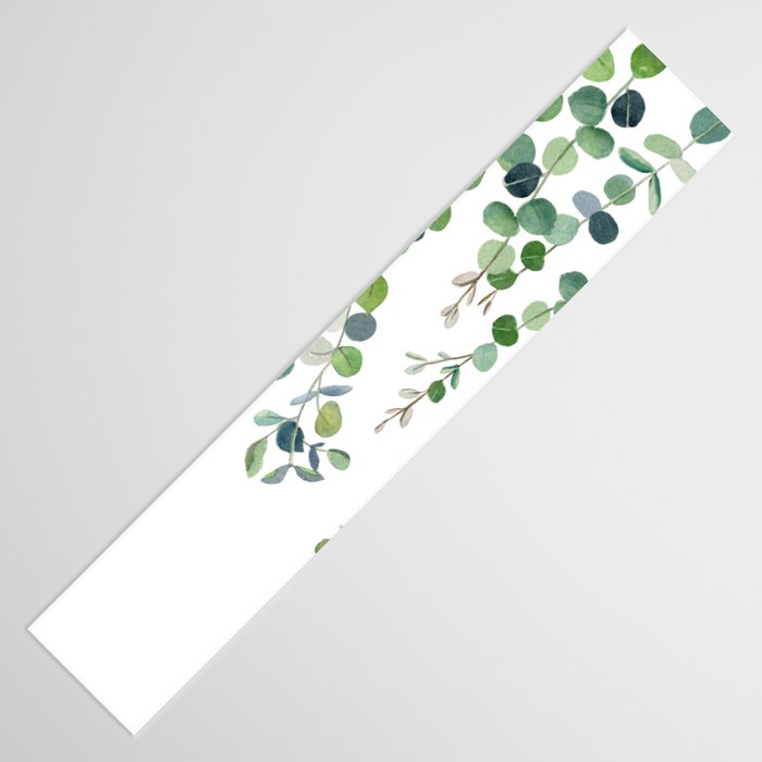 Eucalyptus Watercolor 4 Table Runner Gallery Image 3