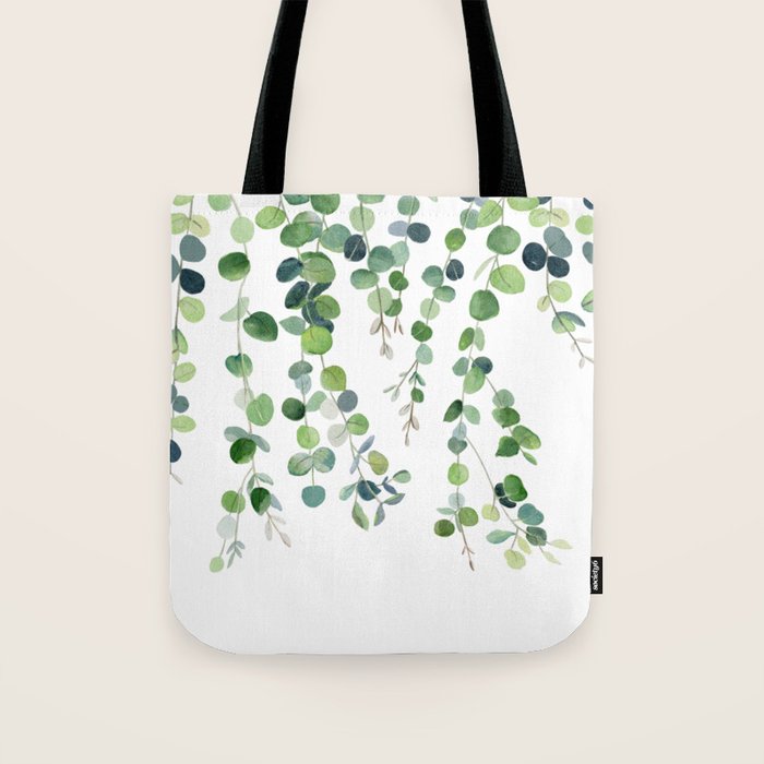 Eucalyptus Watercolor 4 Tote Bag Gallery Image 1