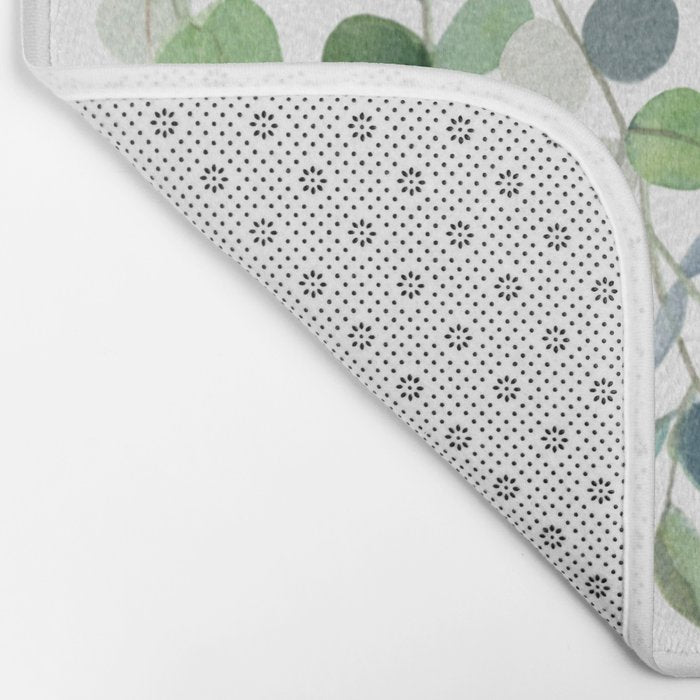 Eucalyptus Watercolor 4 Bath Mat Gallery Image 2
