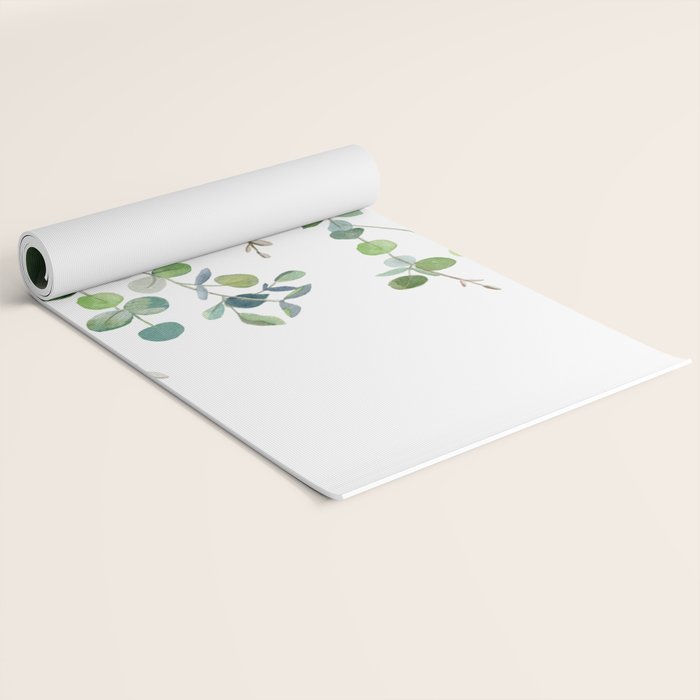 Eucalyptus Watercolor 4 Yoga Mat Gallery Image 2
