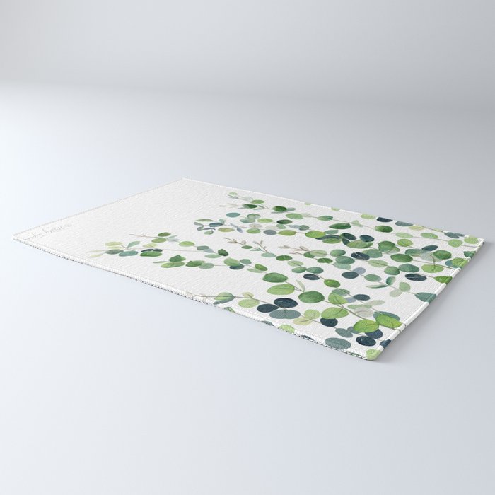 Eucalyptus Watercolor 4 Rug Gallery Image 3