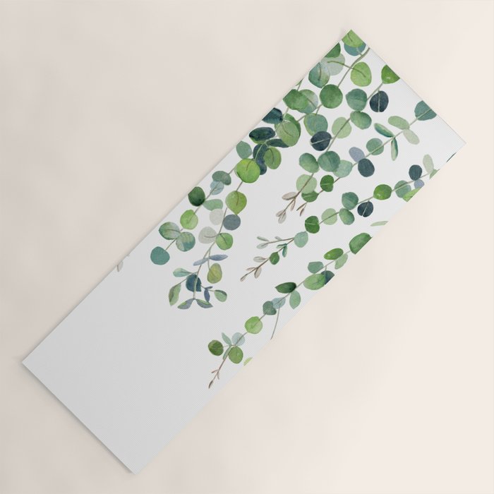 Eucalyptus Watercolor 4 Yoga Mat Gallery Image 1