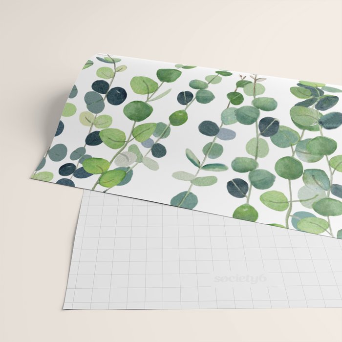 Eucalyptus Watercolor 4 Wrapping Paper Gallery Image 2