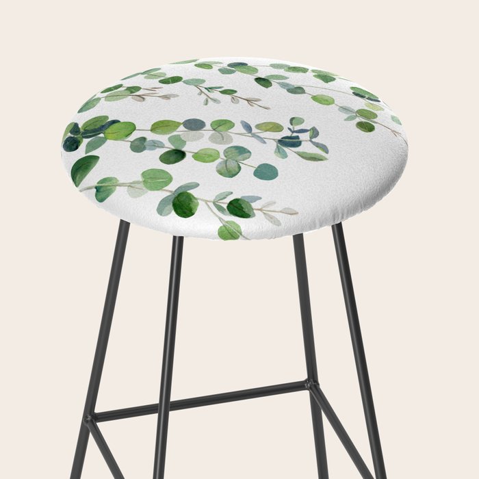 Eucalyptus Watercolor 4 Stool Gallery Image 2