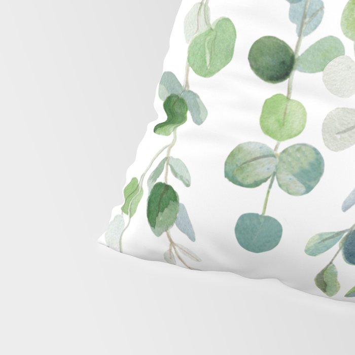 Eucalyptus Watercolor 4 Pillow Sham Gallery Image 4