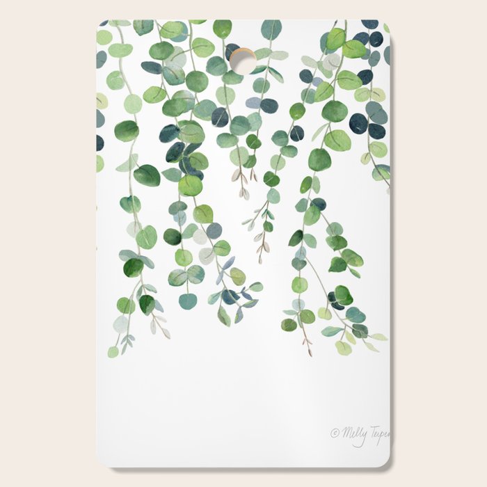 Eucalyptus Watercolor 4 Cutting Board Gallery Image 1