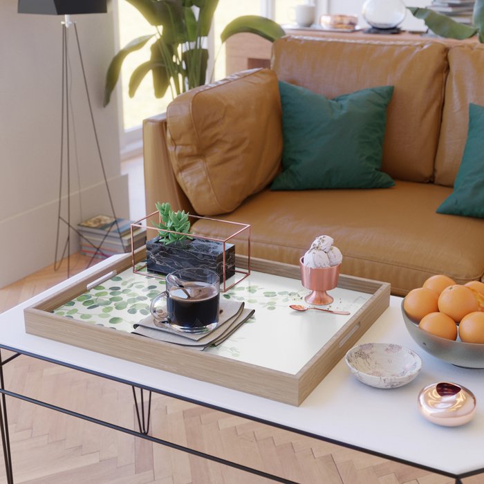 Eucalyptus Watercolor 4 Serving Tray Gallery Image 2