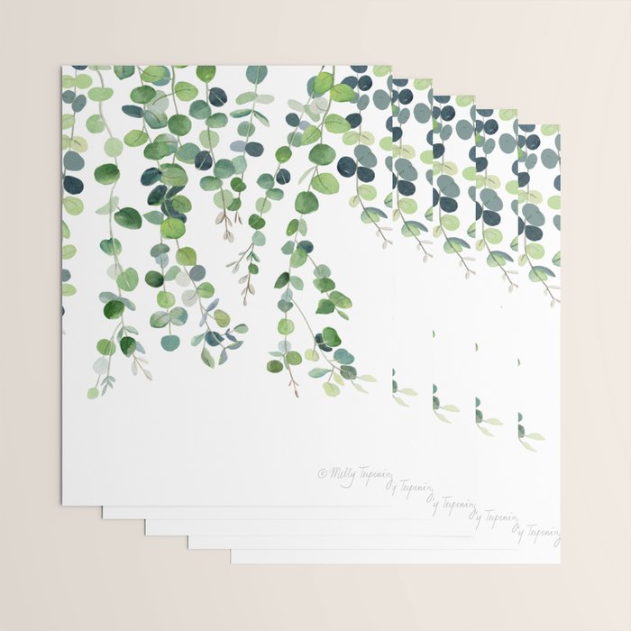 Eucalyptus Watercolor 4 Wrapping Paper Gallery Image 3