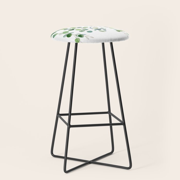 Eucalyptus Watercolor 4 Stool Gallery Image 1
