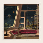Space Lounge Wood Wall Art Gallery Image 1