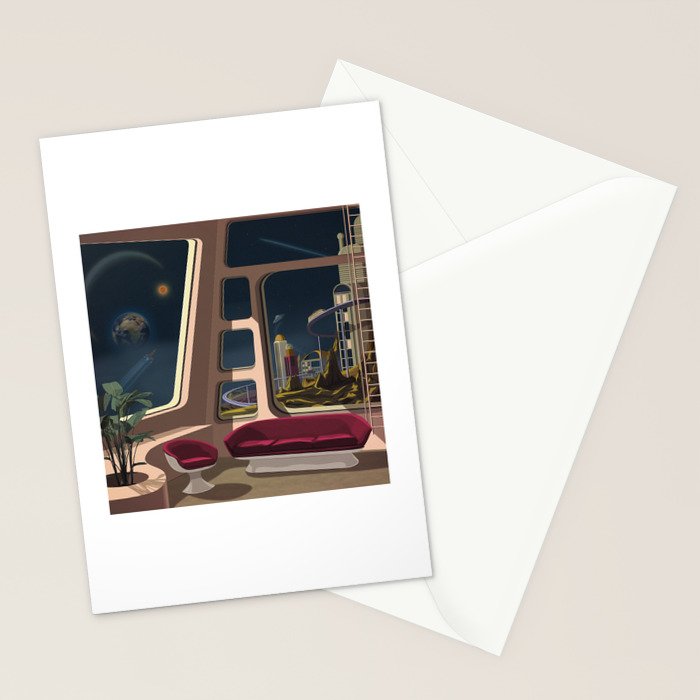 Space Lounge Stationery Card Gallery Image 2