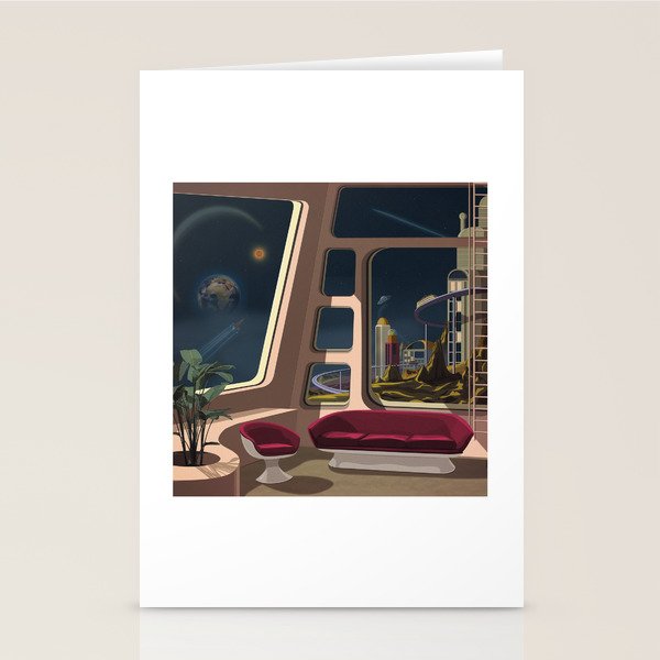 Space Lounge Stationery Card Gallery Image 2