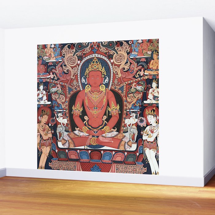 Amitabha Buddha Tibetan Buddhist Thangka Wall Mural Gallery Image 2