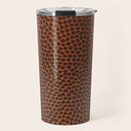 Football / Basketball Leather Texture Skin Travel Mug Gallery Image 1