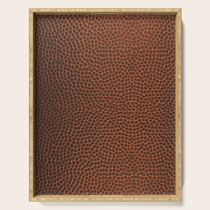 Football / Basketball Leather Texture Skin Serving Tray Gallery Image 1
