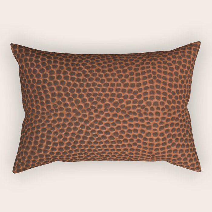 Football / Basketball Leather Texture Skin Rectangular Pillow Gallery Image 2