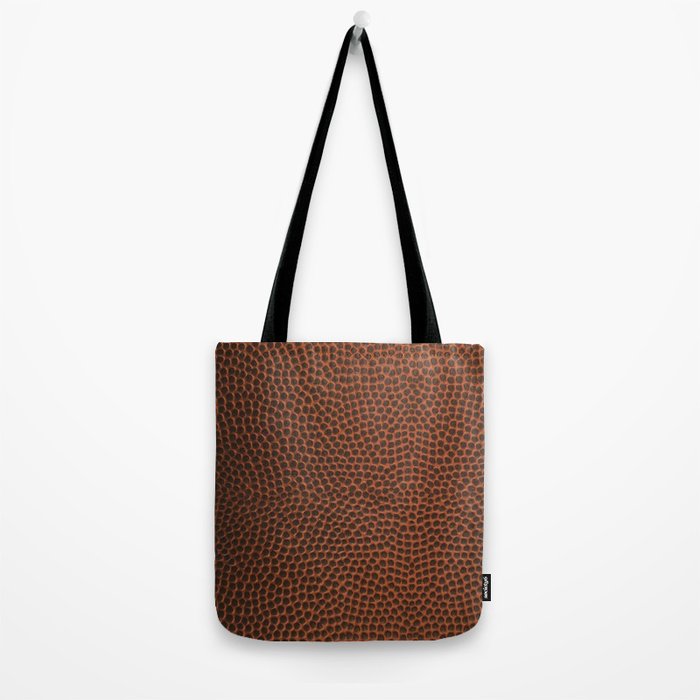 Football / Basketball Leather Texture Skin Tote Bag Gallery Image 2
