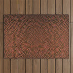 Football / Basketball Leather Texture Skin Outdoor Rug Gallery Image 1