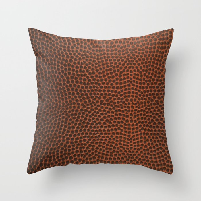 Football / Basketball Leather Texture Skin Throw Pillow