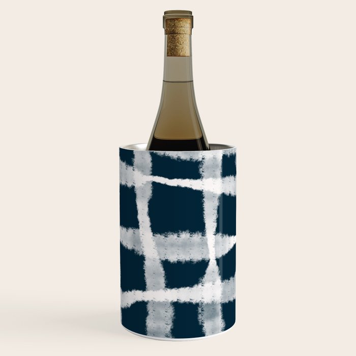 Tie Dye no. 1 in Indigo  Wine Chiller Gallery Image 1