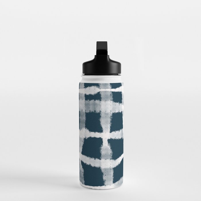 Tie Dye no. 1 in Indigo  Water Bottle Gallery Image 3