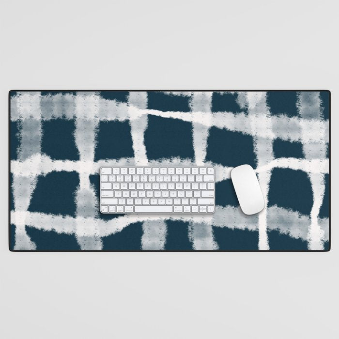 Tie Dye no. 1 in Indigo  Desk Mat Gallery Image 1