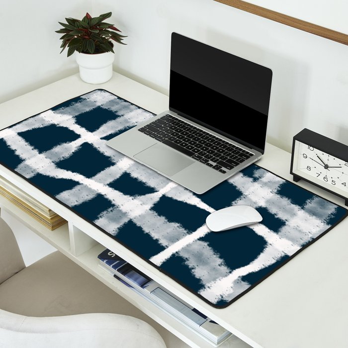 Tie Dye no. 1 in Indigo  Desk Mat Gallery Image 2