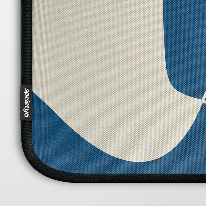 Minimal Abstract Cobalt Laptop Sleeve Gallery Image 3