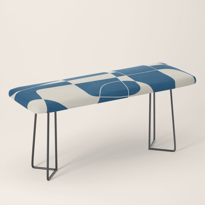 Minimal Abstract Cobalt Bench Gallery Image 1