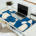 Minimal Abstract Cobalt Desk Mat Gallery Image 2