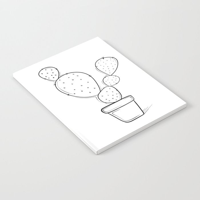 Tiny Cactus Line Art Drawing Notebook Gallery Image 2