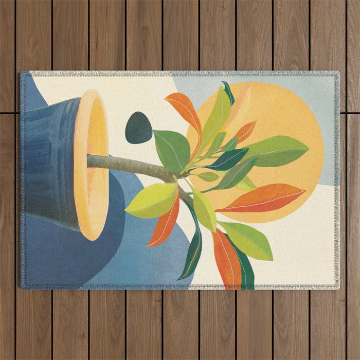 Colorful Branching Out 36 Outdoor Rug Gallery Image 1
