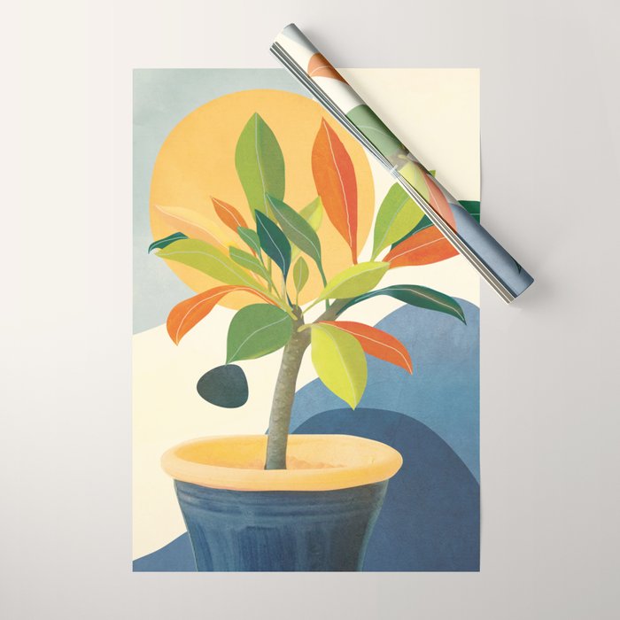 Colorful Branching Out 36 Wrapping Paper Gallery Image 1