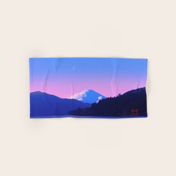 Mount Fuji Sunrise Bath Towel Gallery Image 1