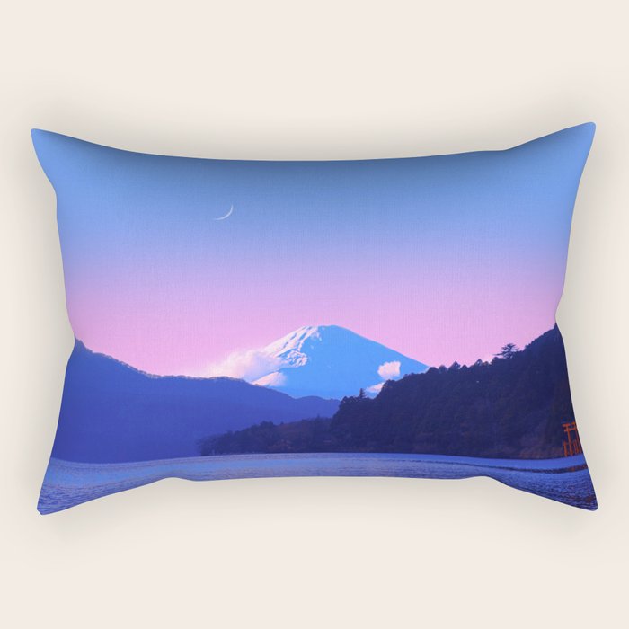 Mount Fuji Sunrise Rectangular Pillow Gallery Image 2