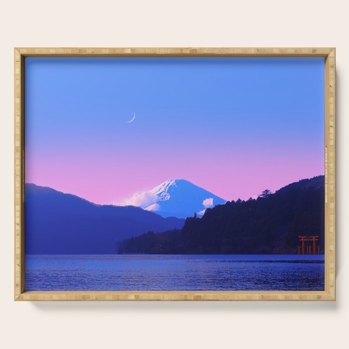 Mount Fuji Sunrise Serving Tray Gallery Image 1