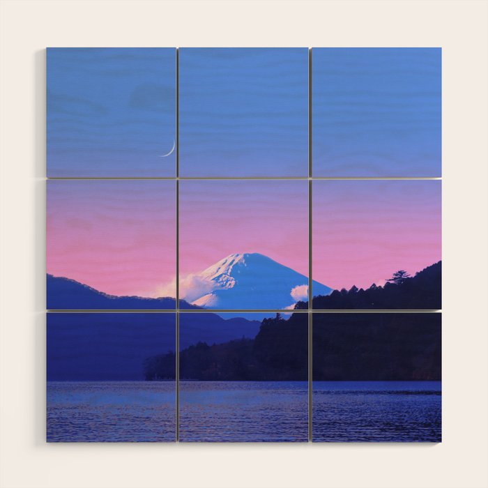 Mount Fuji Sunrise Wood Wall Art Gallery Image 1