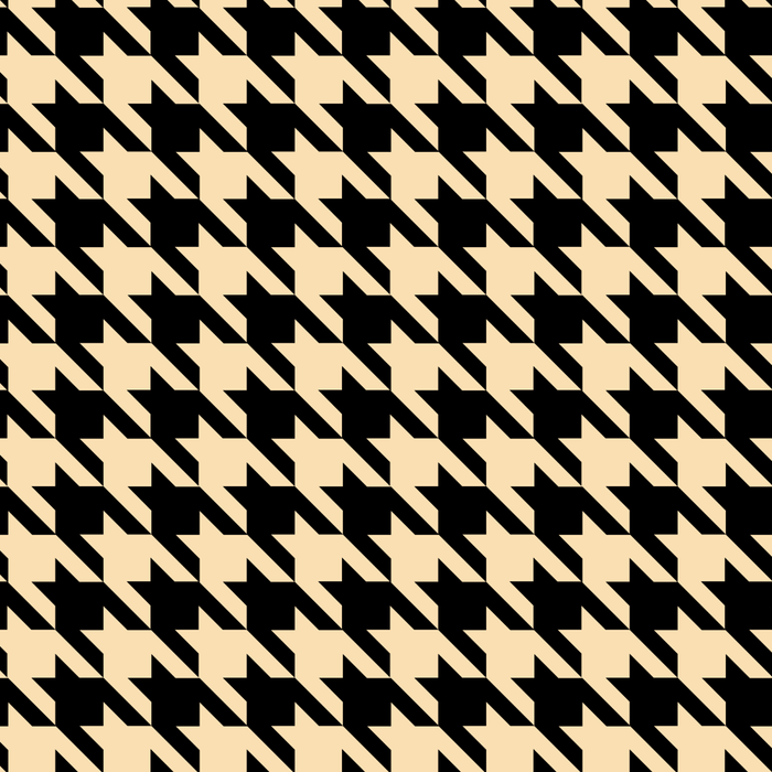 Black and Tan Classic houndstooth pattern Coffee Mug Gallery Image 2
