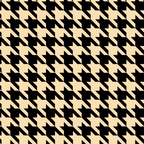 Black and Tan Classic houndstooth pattern Coffee Mug Gallery Image 2