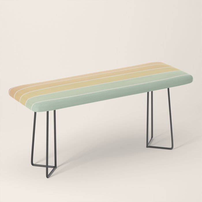 Gradient Arch XIV Pastel Mid Century Modern Rainbow Bench Gallery Image 1