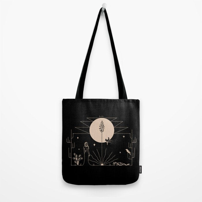 It Was All A Dream - Black & Tan Tote Bag Gallery Image 2