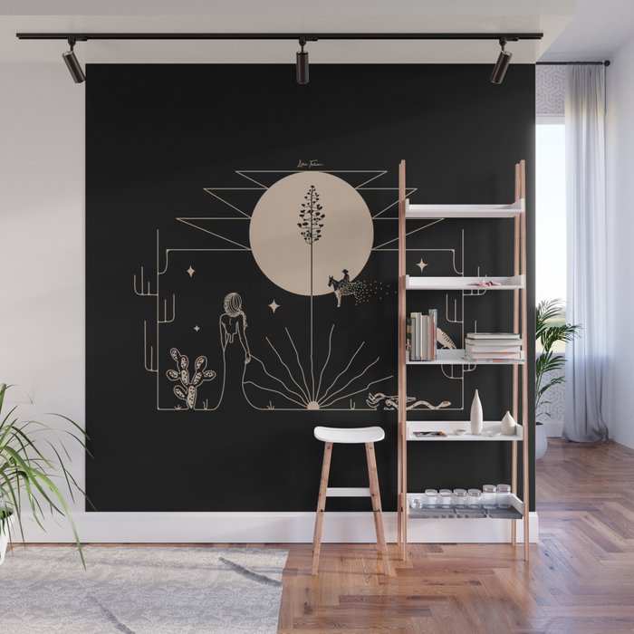It Was All A Dream - Black & Tan Wall Mural Gallery Image 1