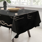 It Was All A Dream - Black & Tan Tablecloth Gallery Image 3