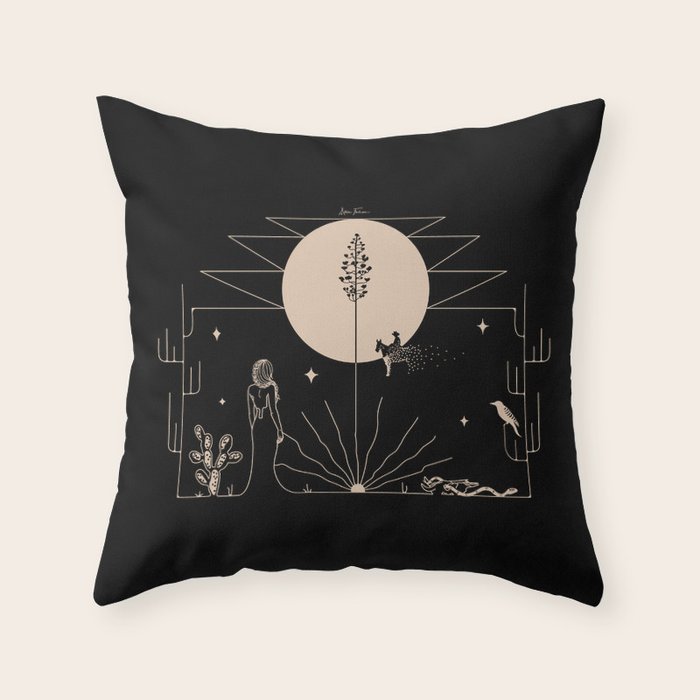 It Was All A Dream - Black & Tan Throw Pillow Gallery Image 6