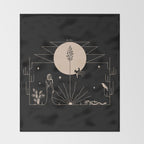 It Was All A Dream - Black & Tan Throw Blanket Gallery Image 2