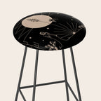 It Was All A Dream - Black & Tan Stool Gallery Image 2