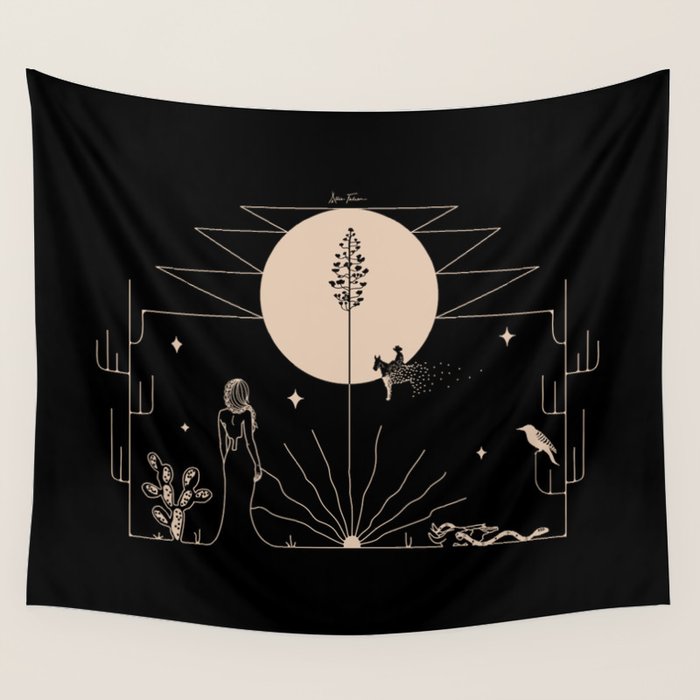 It Was All A Dream - Black & Tan Wall Tapestry Gallery Image 4