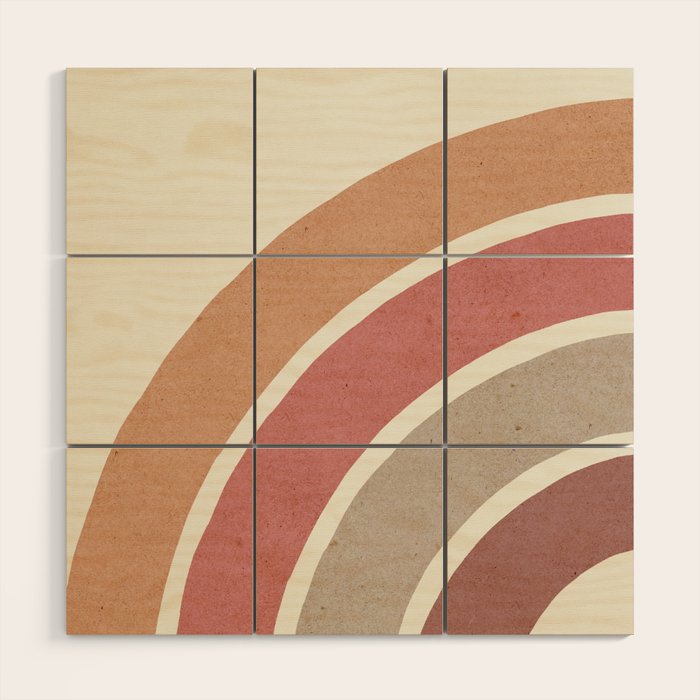 Abstract rainbow 1 Wood Wall Art Gallery Image 1